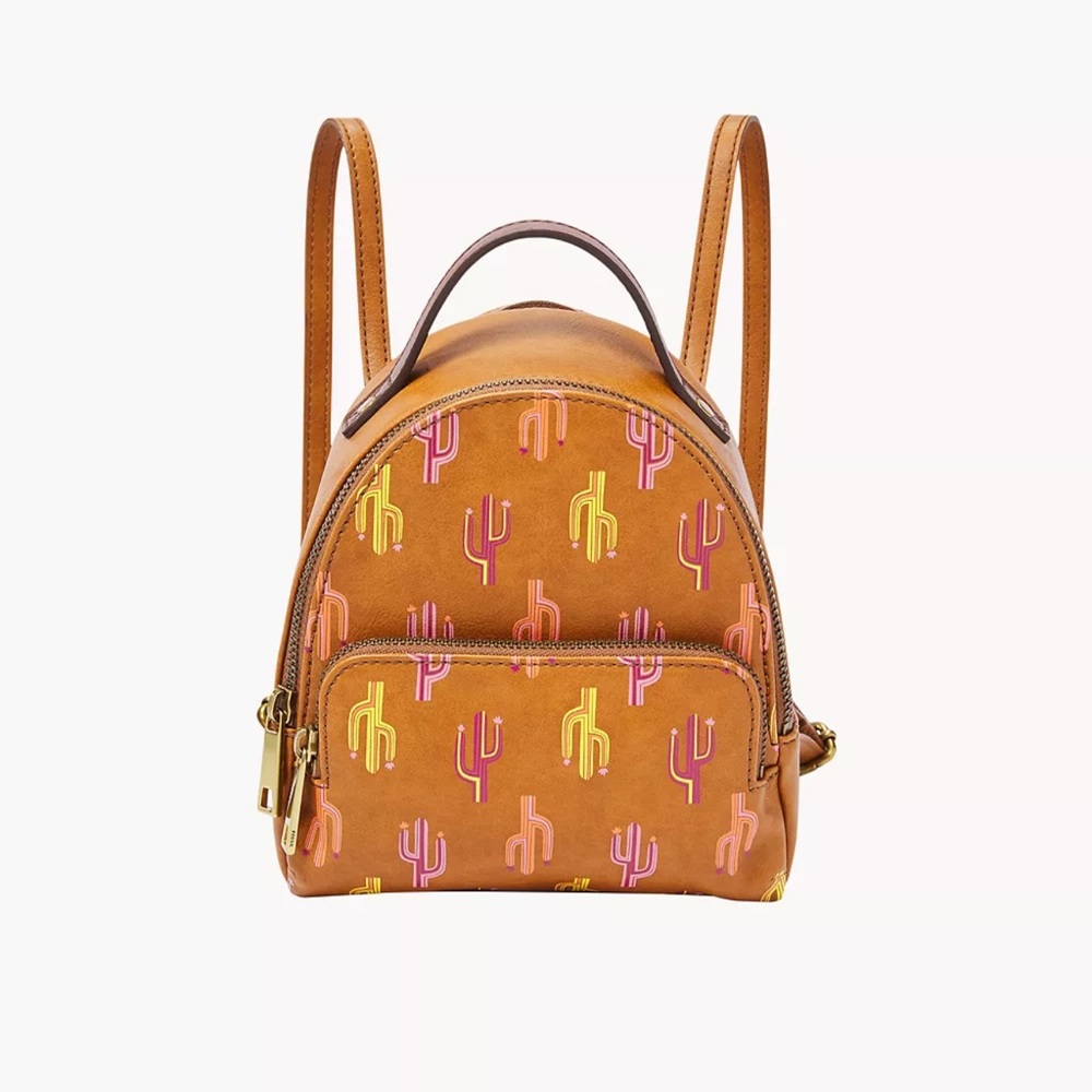 Fossil Purse/Cross Body Bag~ Cactus Pattern Backpack